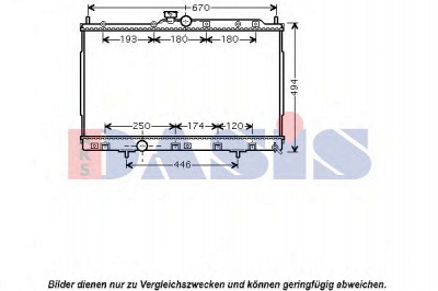 AKS DASIS 140088n -  Радиатор, охлаждение двигателя
